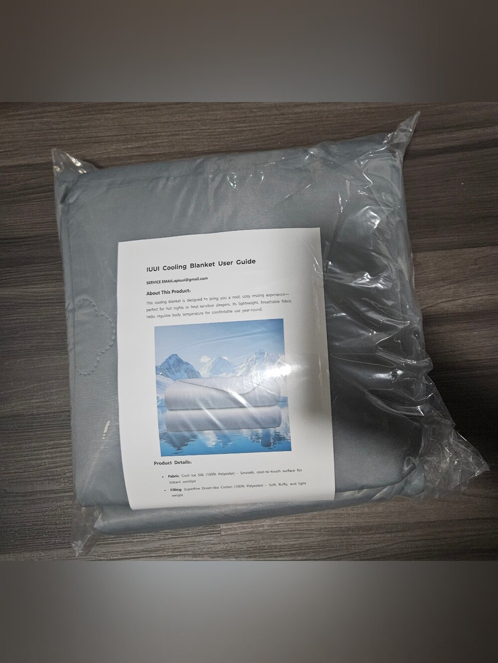 Cooling Blanket - Light Gray Cooling Bed Blanket